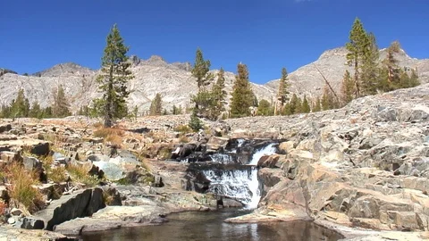 Vigorous Spring Mountain creek (seamless looping) Stock Footage 122054346