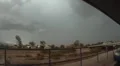 Vigorous storm clouds churn dumping heavy rain in heavy winds. Time Lapse HD Footage