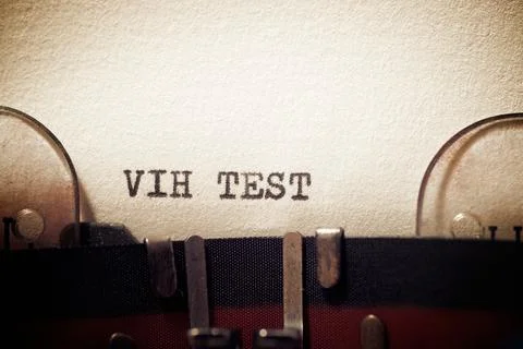 VIH test phrase Stock Photos