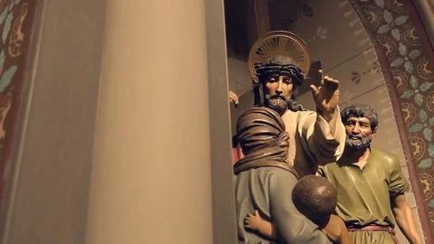 VIII Eighth Station of the Cross Stock Footage 92367947