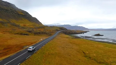 VIK, ICELAND - MAY 05, 2018. Jeep Renegade Unlimited four wheel drive Stock Footage 119992072