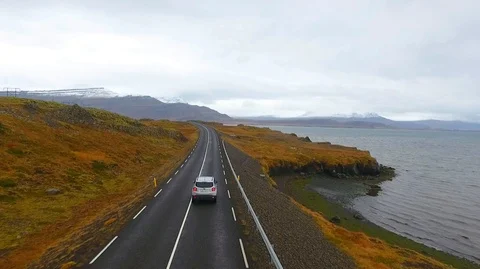 VIK, ICELAND - MAY 05, 2018. Jeep Renegade Unlimited four wheel drive Stock Footage 119992158