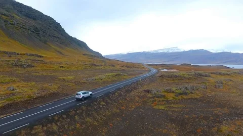 VIK, ICELAND - MAY 05, 2018. Jeep Renegade Unlimited four wheel drive Stock Footage 119992186