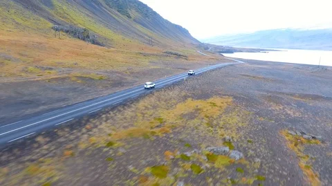VIK, ICELAND - MAY 05, 2018. Jeep Renegade Unlimited four wheel drive Stock Footage 119992244