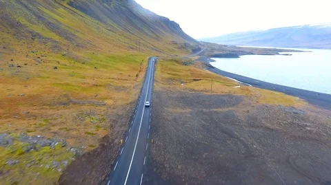 VIK, ICELAND - MAY 05, 2018. Jeep Renegade Unlimited four wheel drive Stock Footage 119992274