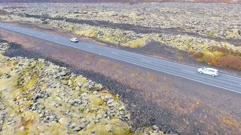 VIK, ICELAND - MAY 05, 2018. Jeep Renegade Unlimited four wheel drive Video stock 119993390