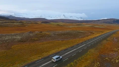 VIK, ICELAND - MAY 05, 2018. Jeep Renegade Unlimited four wheel drive Stock Footage 119994865