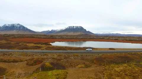 VIK, ICELAND - MAY 05, 2018. Jeep Renegade Unlimited four wheel drive Stock Footage 119995580