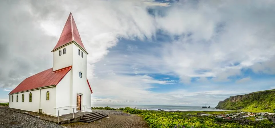 Vik panorama Foto stock
