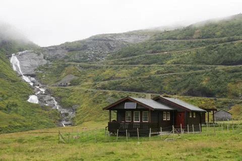 The Vikafjellsvegen Route Stock Photos