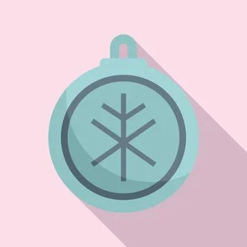 Viking amulet icon flat . Hand amulet Illustrazione stock