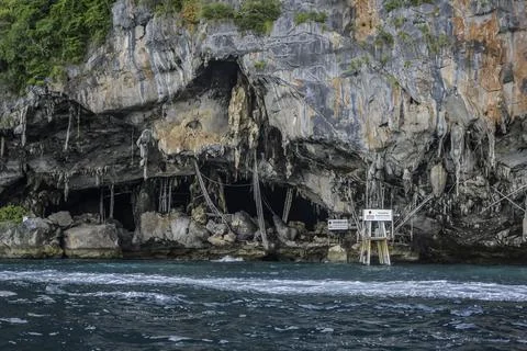 Viking cave in Koh Phi Phi Le Thailand Stock Photos