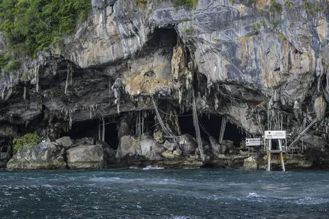 Viking cave in Koh Phi Phi Le Thailand Stock Photos