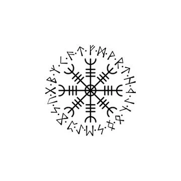 Viking circle symbol Stock Illustration