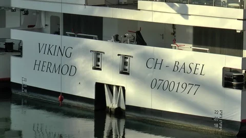 Viking Cruises Long ship Hermod Stock Footage 99194564