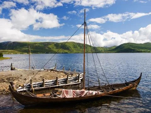 Viking drakkar Stock Photos