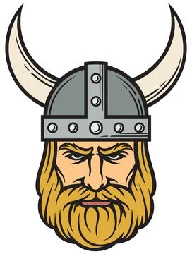 Viking head Stock Illustration