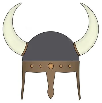 Viking Helmet Stock Illustration