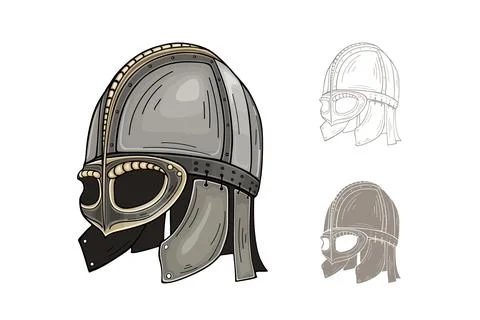 Viking helmet Stock Illustration