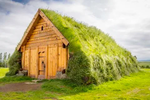 Viking house Stock Photos