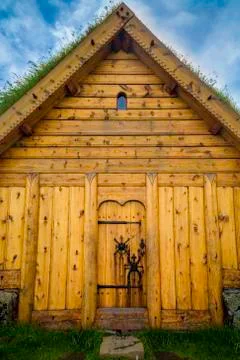 Viking house Stock Photos