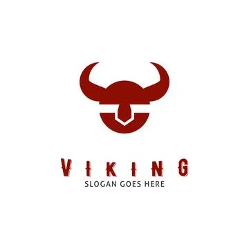 Viking Icon Vector Logo Template Illustration Design Stock Illustration