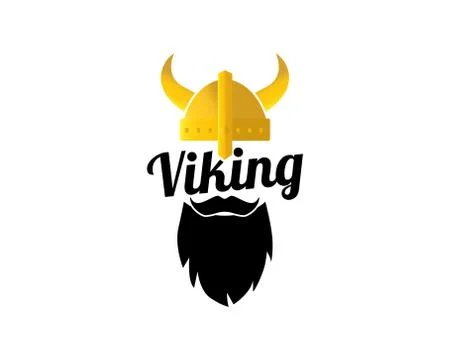 Viking illustration vector isolated on white background Stock Illustration