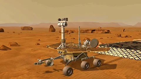 The viking lander module on Mars Stock Footage 312147398