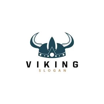 Viking logo, Vector illustration of Viking God, Simple Barbarian Sparta Ins.. Stock Illustration