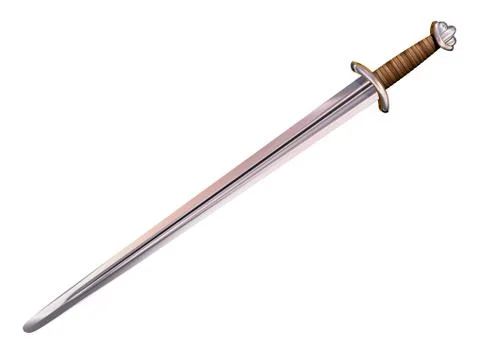 Viking long sword Illustrazione stock