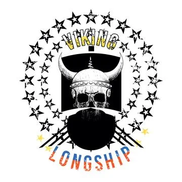 Viking longship Stock Illustration