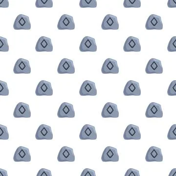 Viking runestones pattern showing gebo rune symbol イラスト素材