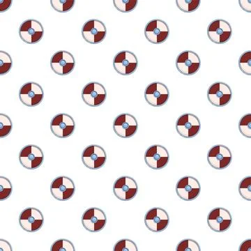 Viking shield pattern seamless repeating background texture Illustrazione stock