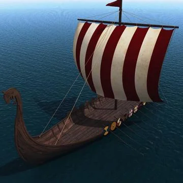 3D Model: Viking ship ~ Buy Now #91501037 | Pond5