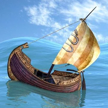 Viking ship 3D Model