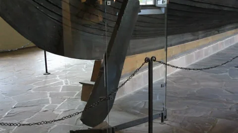 Viking ship exterior Video stock 27557830