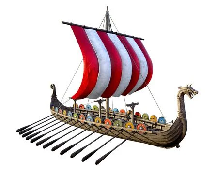 Viking Ship Stock Illustration