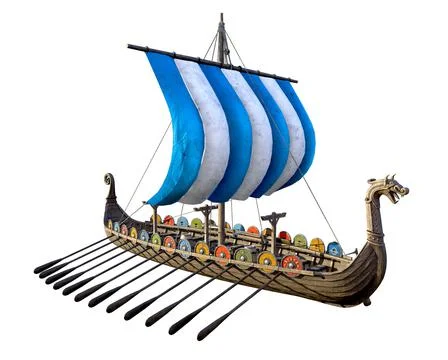 Viking Ship 스톡 일러스트