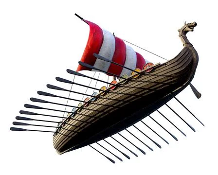 Viking Ship Stock Illustration
