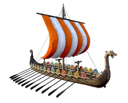 Viking Ship 스톡 일러스트