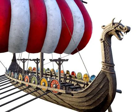 Viking Ship 스톡 일러스트