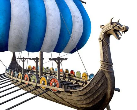 Viking Ship Stock Illustration
