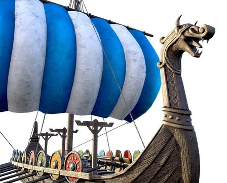 Viking Ship Stock Illustration