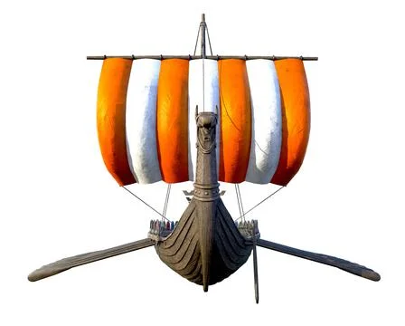 Viking Ship Stock Illustration