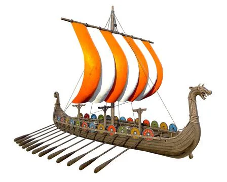 Viking Ship 스톡 일러스트