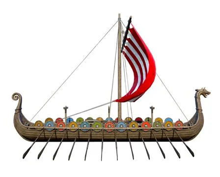 Viking Ship Stock Illustration