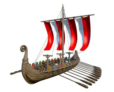 Viking Ship Stock Illustration