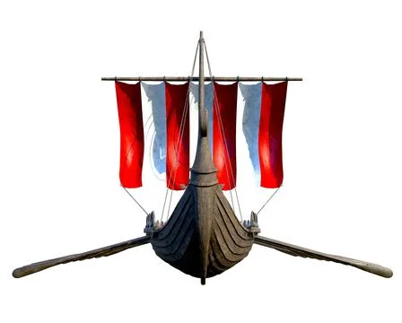 Viking Ship Stock Illustration