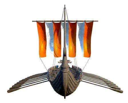 Viking Ship Stock Illustration