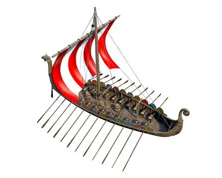 Viking Ship 스톡 일러스트